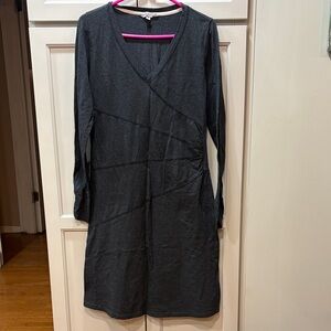 Athleta Charcoal Long Sleeve Dress
